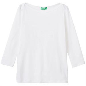 United Colors of Benetton Cotton Boat Neck T-Shirt